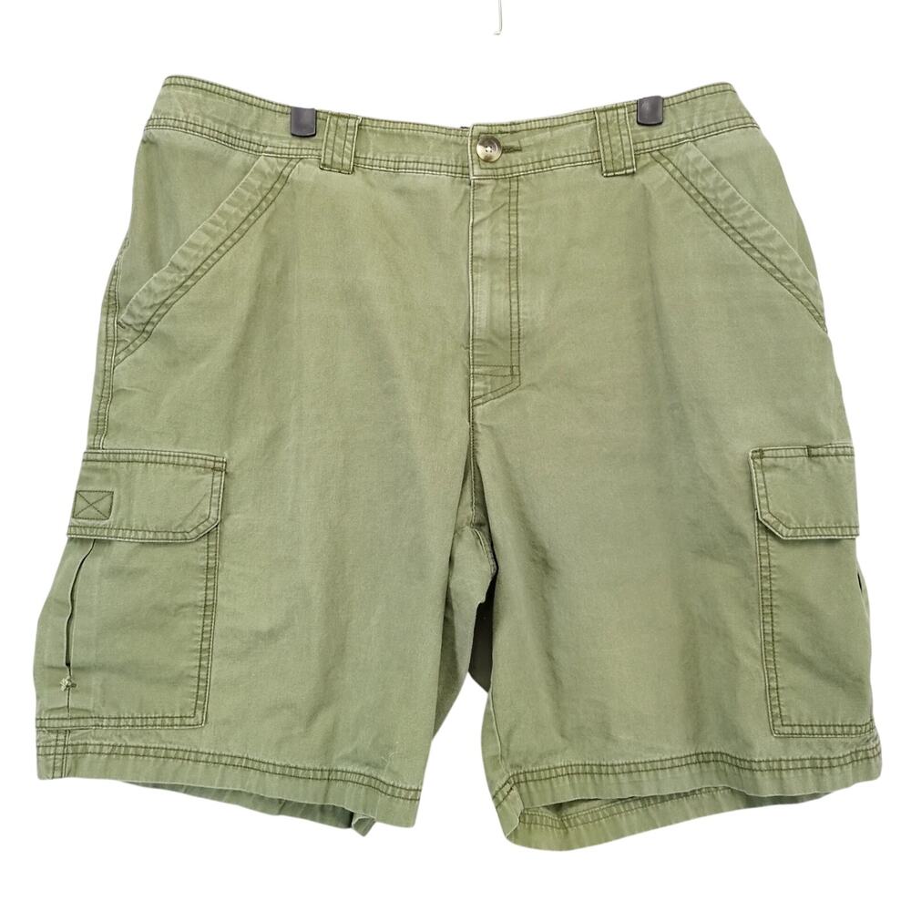 Gander Mountain‎ Guide Series Green Cargo Shorts Men's 2XL 42x9.5" Elastic Waist